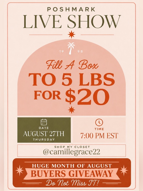 Accessories - Fill A Box to 5 lbs for $20 - Unlisted items - Live Show Aug 27th 7PM est